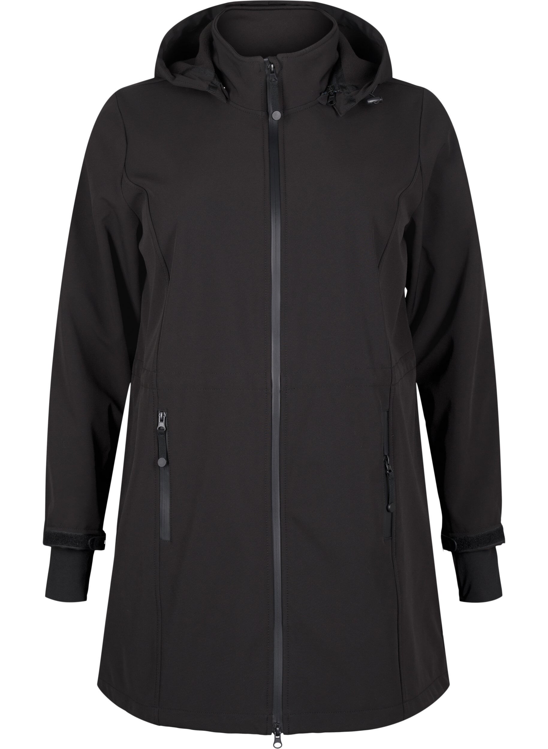 Softshell jack met afneembare capuchon
