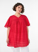 Tuniek in lyocell met vlindermouwen, Rood, Model image number 0