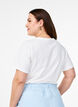 T-shirt in biologisch katoen met een ronde hals, Bright White, Model image number 1