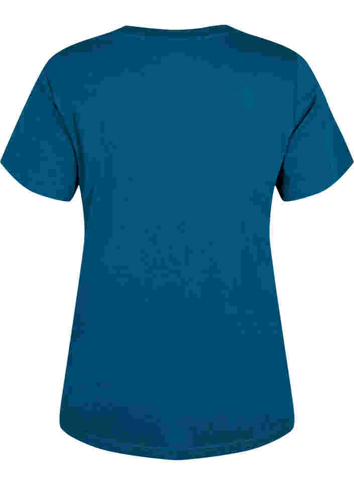 Katoenen t-shirt met printdetail, Blue Coral SAINT, Packshot image number 1