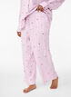 Losse nachtborek met strepen en hartjes, Roze, Model image number 2