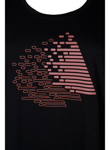 Trainingsshirt met print, Black w. Copper Foil, Packshot image number 2