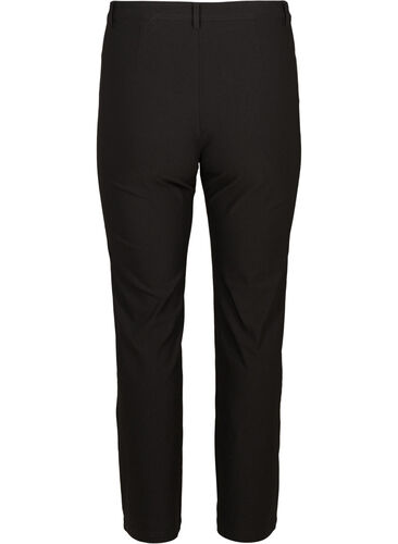 Regular fit broek met hoge taille, Black, Packshot image number 1