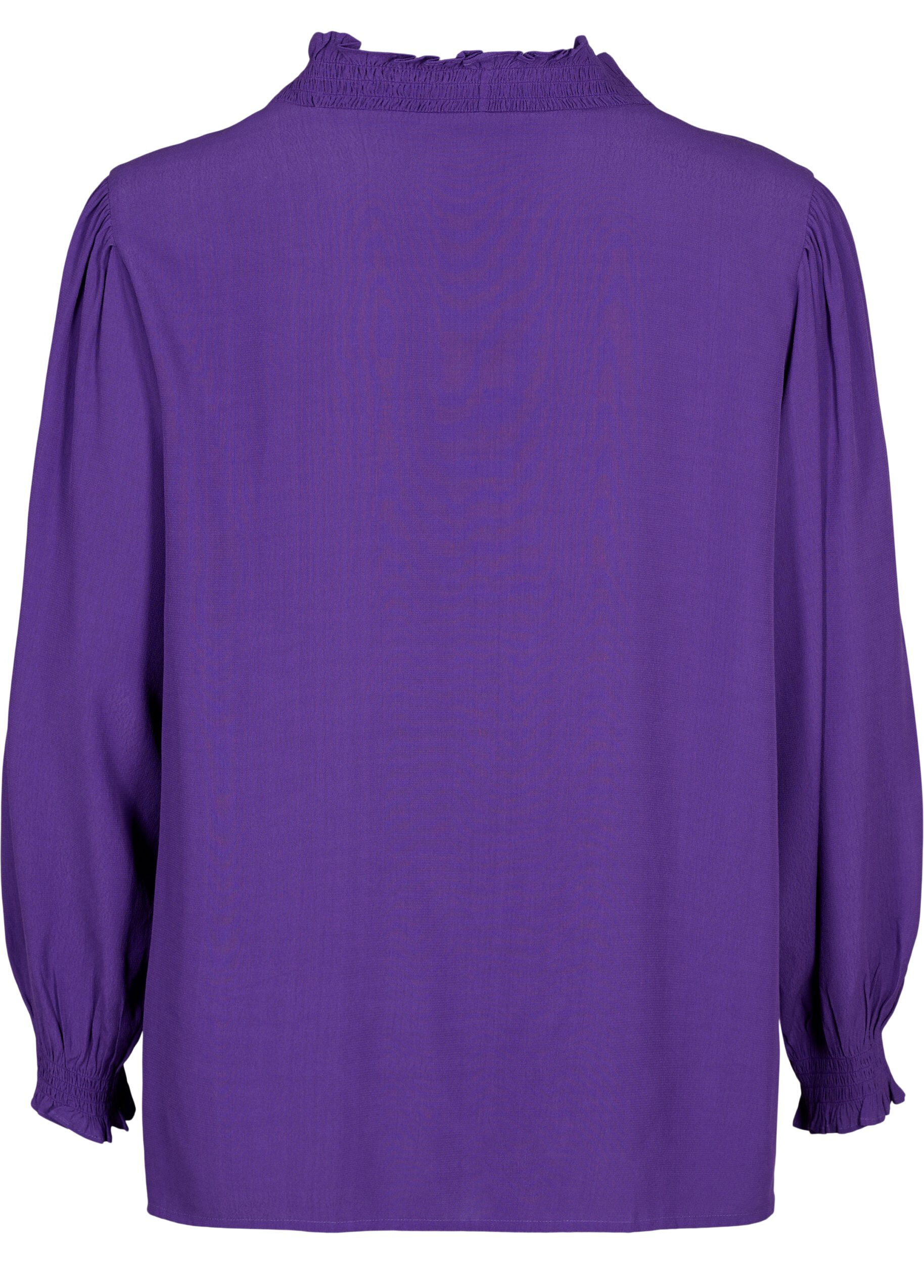 Zizzi Viscose Shirt blouse met lange mouwen, Heliotrope, Packshot image number 1