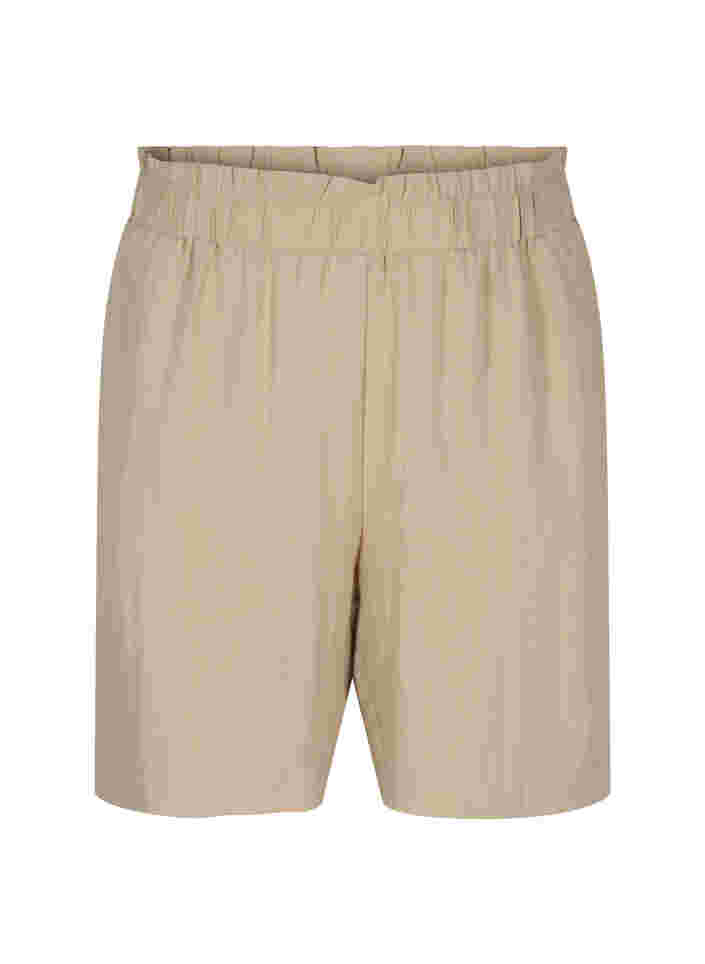 Losse viscose shorts, Oxford Tan, Packshot