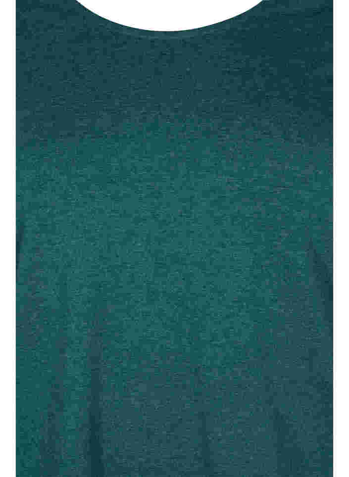Basic top met lange mouwen, Ponderosa Pine Mel., Packshot image number 2