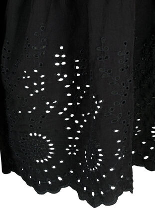 Viscose blouse met anglaise borduursel, Black, Packshot image number 3