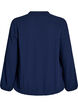 Katoenen mousseline blouse met geborduurde details, Blauw, Packshot image number 1