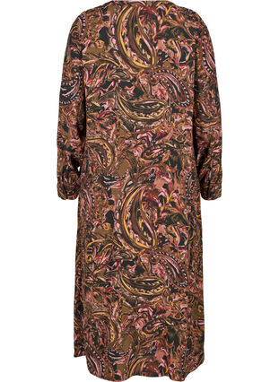 Viscose maxi-jurk met print, Paisley AOP, Packshot image number 1