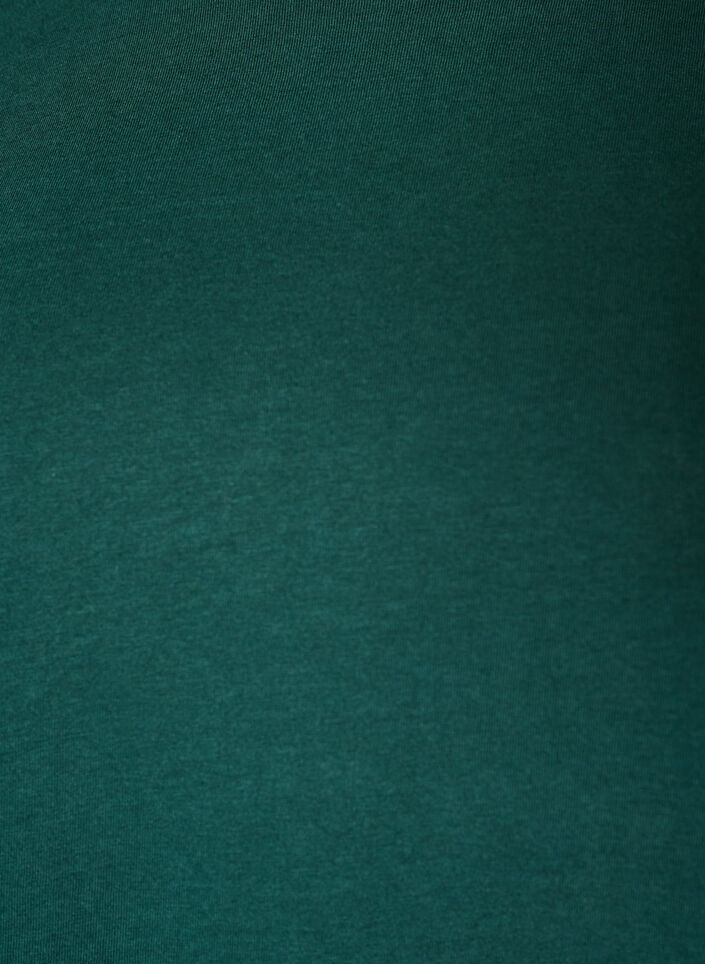 T-shirt met asymmetrische kanten zoom, Groen, Packshot image number 2