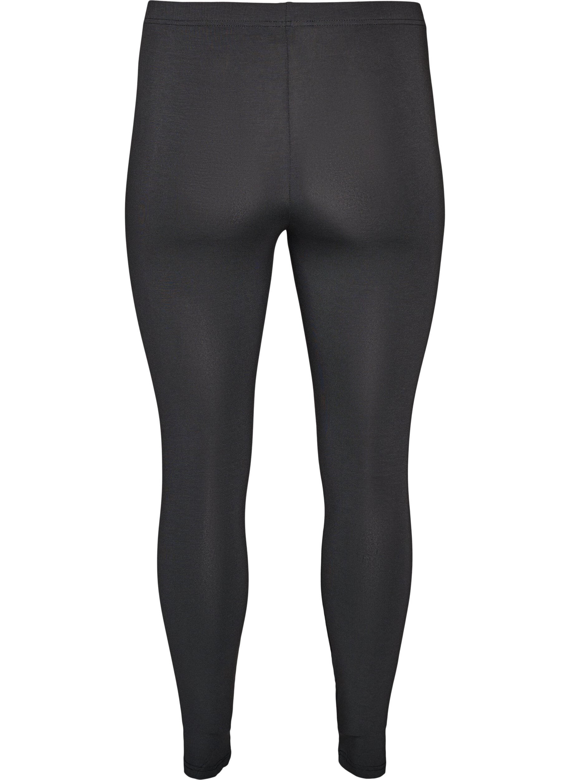 ZizziBasic legging in viscose, Grijs, Packshot image number 1