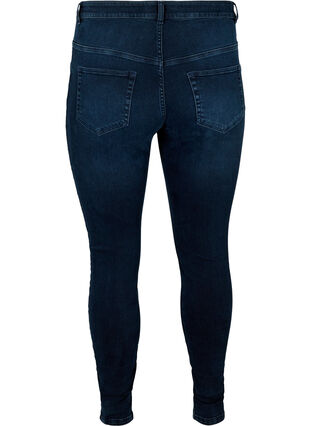 Super slim fit Amy jeans met hoge taille, Blue/Black Denim, Packshot image number 1