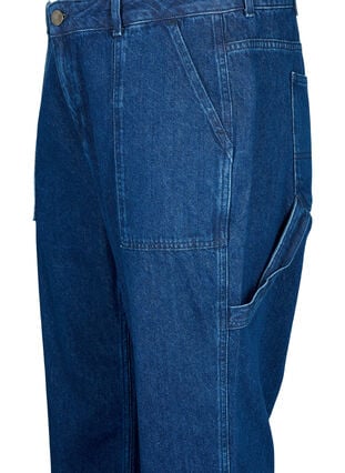 Rechte Fit Cargo Jeans, Dark blue, Packshot image number 2