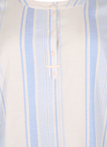 Gestreepte jurk met lange mouwen, Birch w. Stripes, Packshot image number 2