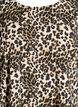Blouse met korte mouwen en luipaardprint, Leopard AOP, Packshot image number 2