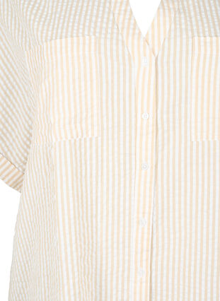 Gestreept overhemd met borstzakken, Natrual/S. Stripe, Packshot image number 2