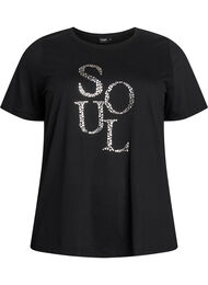 FLASH - T-shirt met print, Zwart