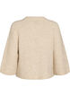 Vest van wolmix met 3/4-mouwen, Beige, Packshot image number 1