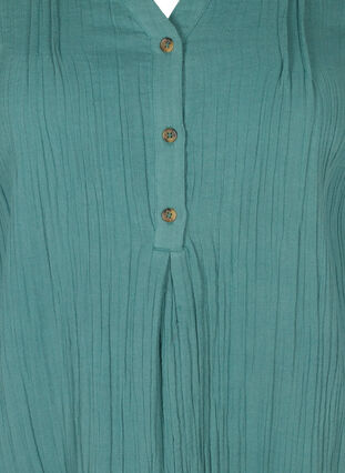Katoenen jurk met 3/4 mouwen, Sea Pine, Packshot image number 2