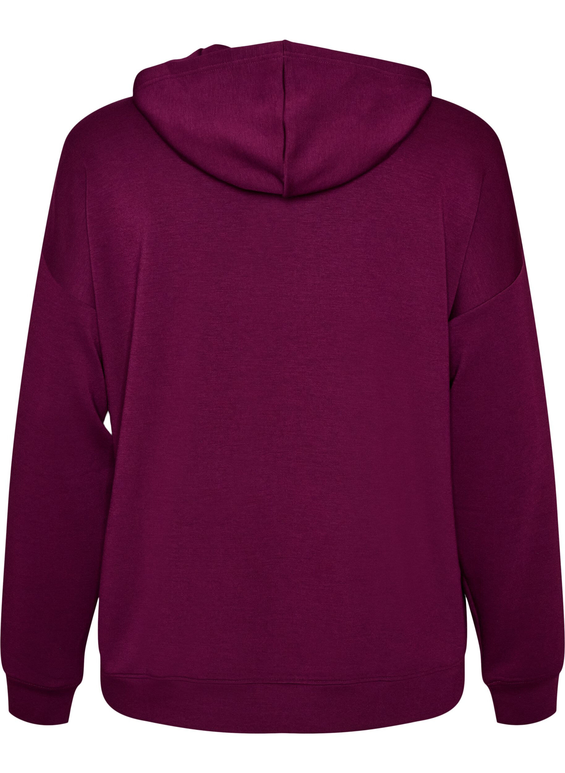 ZizziJersey hoodie, Paars, Packshot image number 1