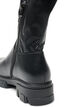 Lange laars van imitatieleer met een grove zool, Zwart, Packshot image number 2