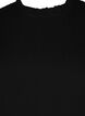 Smok blouse met ruches en textuur, Black, Packshot image number 2