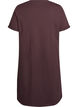 Nachtjapon met korte mouwen van biologisch katoen, Bruin, Packshot image number 1