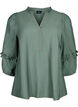 Blouse met ruffles, Duck Green, Packshot image number 0