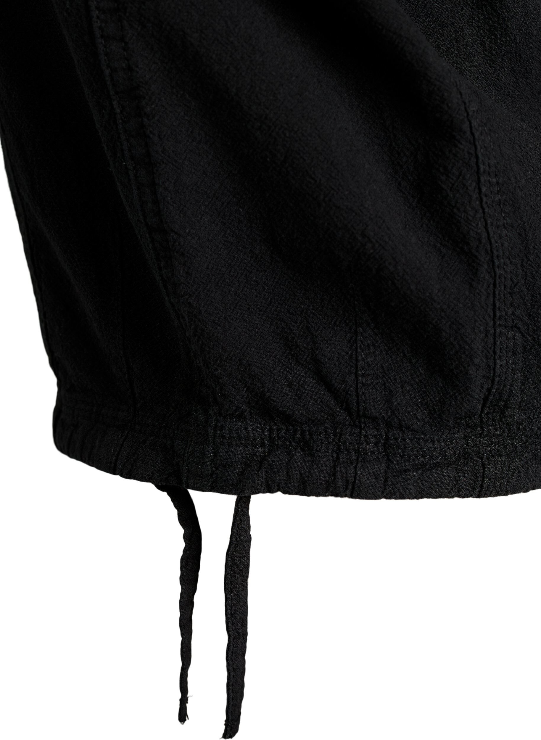 ZizziKatoenen Capri-broek, Zwart, Packshot image number 3