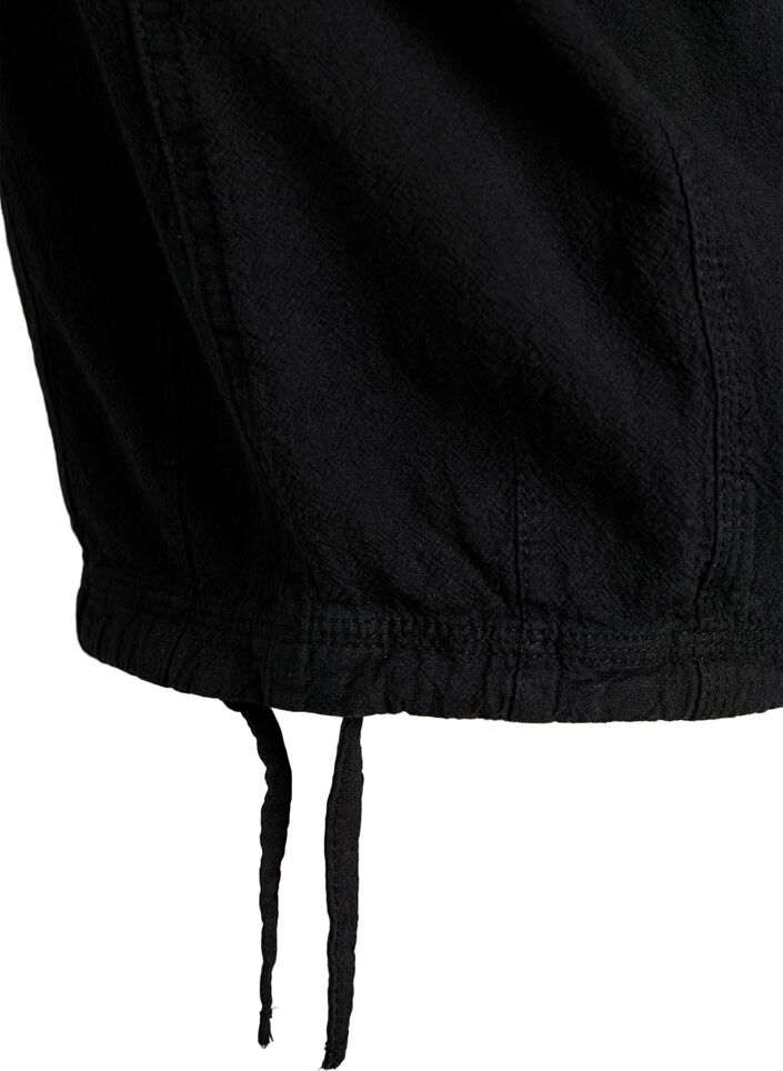 Katoenen Capri-broek, Zwart, Packshot image number 3