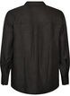 Losse shirt met V-hals, Zwart, Packshot image number 1