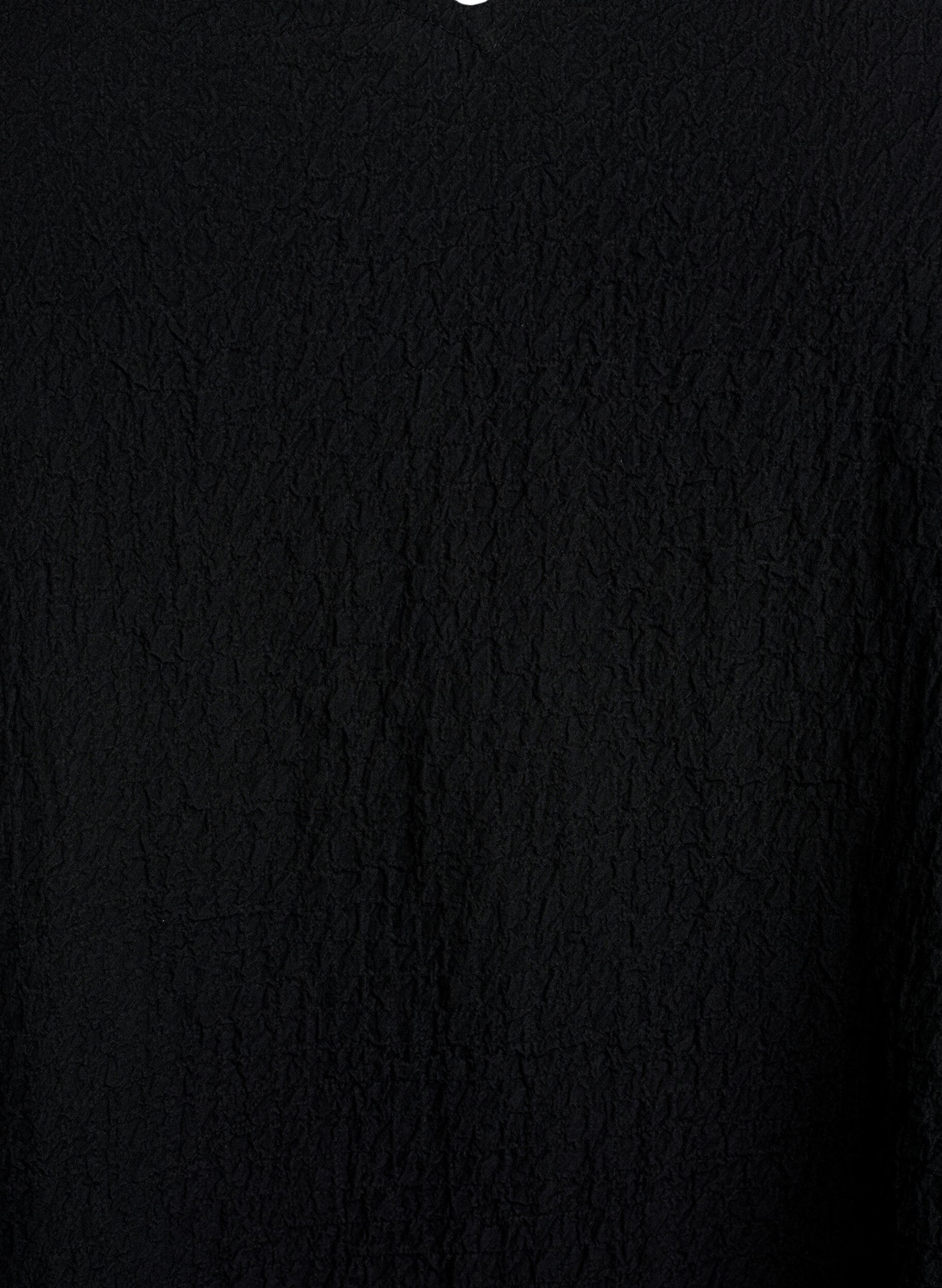 Zizzi Jurk met korte mouwen en een V-hals, Zwart, Packshot image number 2