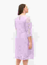 Kanten jurk met 3/4 mouwen, Lavendula, Model