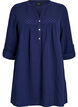 Katoenen mousseline tuniek met broderie anglaise, Blauw, Packshot image number 0
