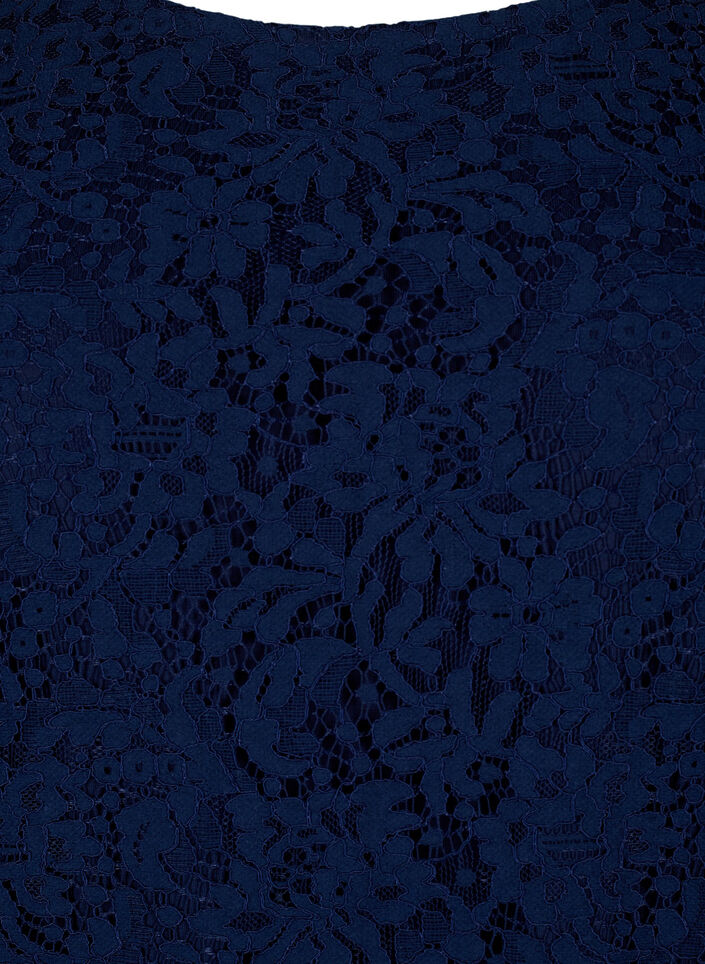 Jurk van kant met lange mouwen, Navy Blazer, Packshot image number 2