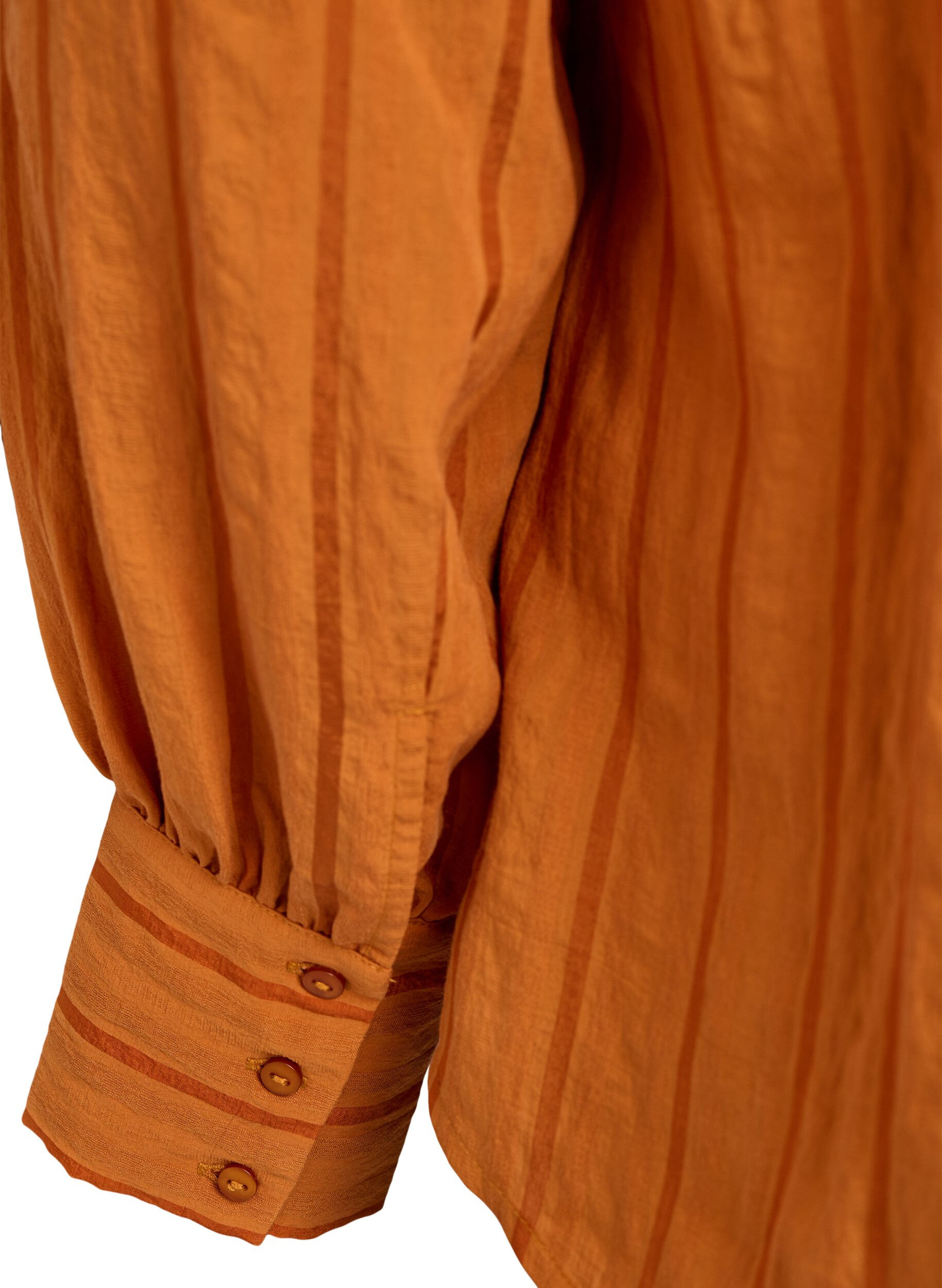 Zizzi Blouse met verticale strepen, Oranje, Packshot image number 3