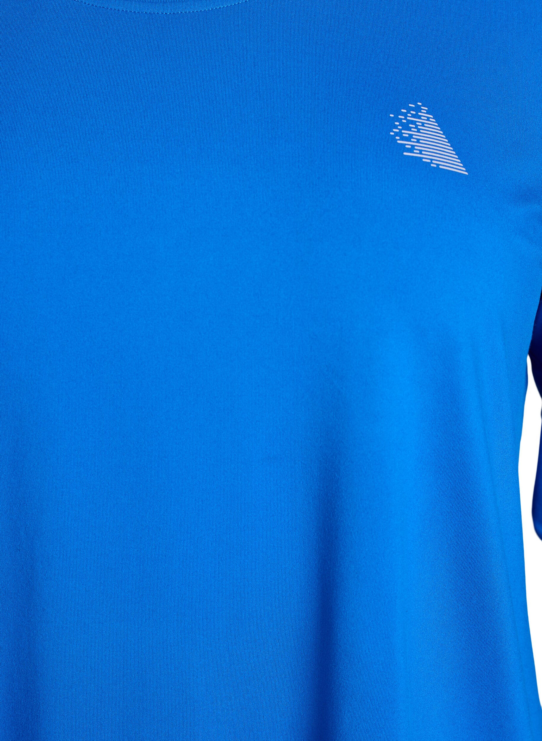 ZizziTraining blouse met 3/4 mouwen, Blauw, Packshot image number 2