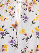 Gebloemde viscose blouse met halflange mouwen, Wit, Packshot image number 2