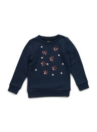 Kerst sweatshirt voor kinderen, Night Sky Snow