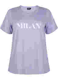 FLASH - T-shirt met motief, Lavender