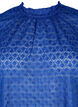 Blouse met lange mouwen en gedessineerde textuur, Deep Ultramarine, Packshot image number 2