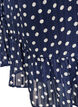Jurk met patroon, ruches en lange mouwen, Blauw, Packshot image number 3