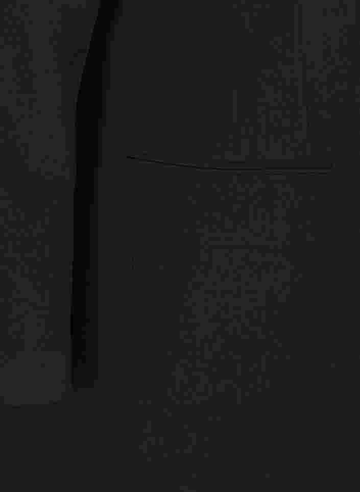 Klassieke lange blazer in viscosemix, Black, Packshot image number 3