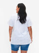 Katoenen t-shirt met stippen en V-hals, B.White/S.T.W Dot, Model image number 1