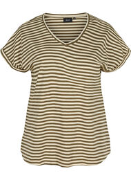 Gestreept katoenen t-shirt, Ivy Green Y/D