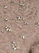 Gebreide blouse met strassteentjes en studs, Beige, Packshot image number 2