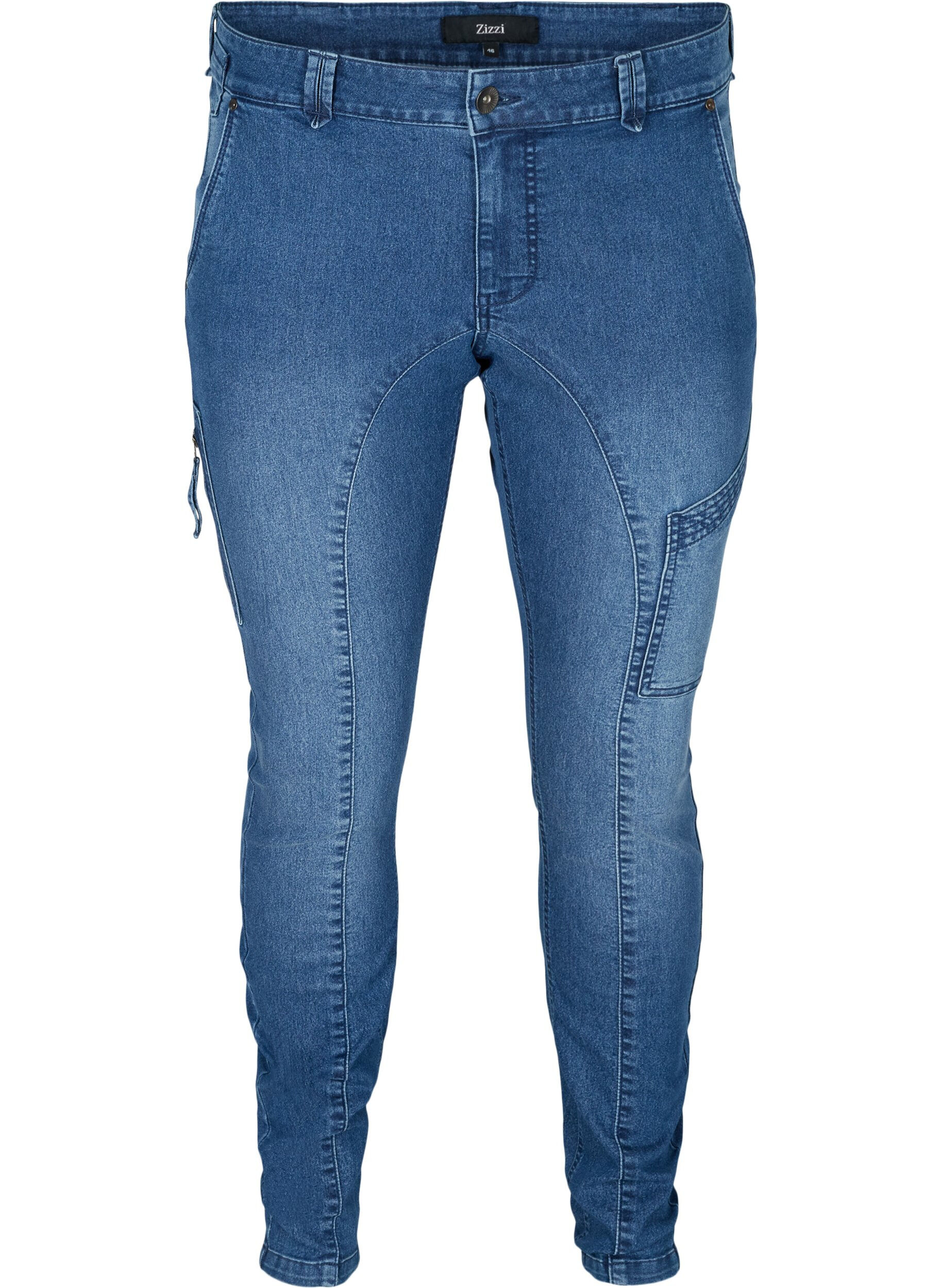 Zizzi Sanna-jeans, Blue denim, Packshot image number 0