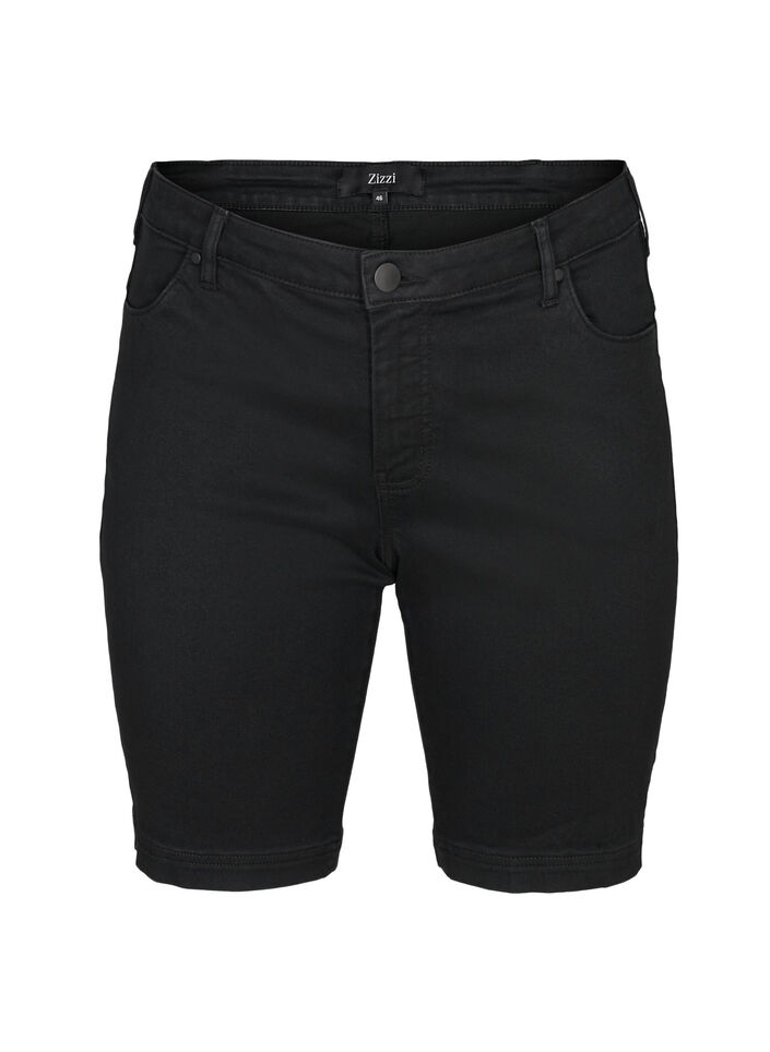 Korte broek Emily, slim fit met normale taille, Zwart, Packshot image number 0