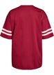 Sportief oversized college T-shirt, Rood, Packshot image number 1