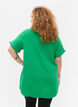 Katoenen tuniek met korte mouwen en ruches, Bright Green, Model image number 1